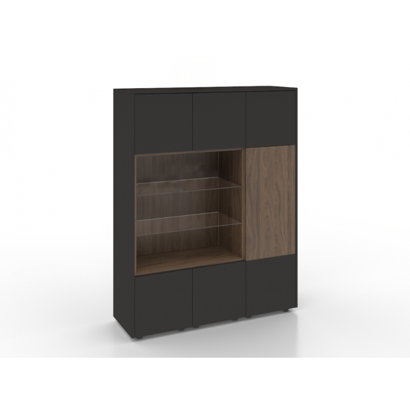 Офис шкаф Класик със седем вратички – 120 х 40 х 160 см
