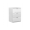 Нощно шкафче Elegance 3F, бял гланц