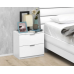 Нощно шкафче Elegance 2F, бял гланц