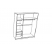 Гардероб Елеганс 180 - нордик дъб/ пясък гланц