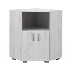 Ъглов шкаф Roma RU в цвят снежен дъб 72/3 x 72/37 x 95 см