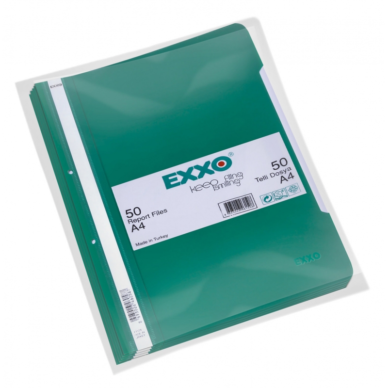 Папка EXXO PVC с перфорация зелен оп.50 | Папки | АРХИВИРАНЕ И СЪХРАНЕНИЕ