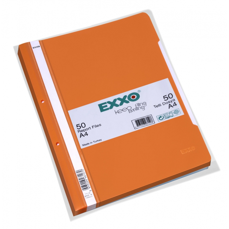 Папка EXXO PVC с перфорация оранжева оп.50 | Папки | АРХИВИРАНЕ И СЪХРАНЕНИЕ