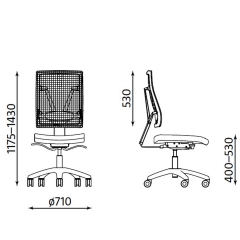 Работен стол4ME Mesh White