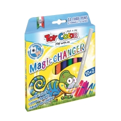 Флумастери Toy Color Magic 10цвята+2 магически