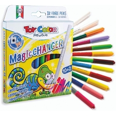 Флумастери Toy Color Magic 10цвята+2 магически