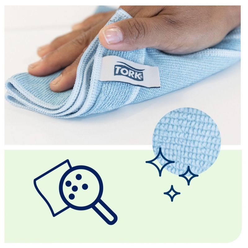 Микрофибърни кърпи Tork, Premium, 183601, жълта | Санитарни консумативи и диспенсъри | ПОЧИСТВАНЕ И ПОДДРЪЖКА