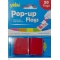 Самозалепващи индекси POP-UP, PVC, 45 x 25 mm, червени, 50 броя 
