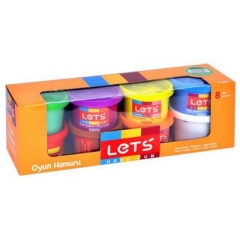 Пластилин 8цв. Let's L-8348 800гр