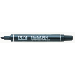 Перманентен маркер Pentel N50 - черен