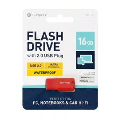 Флаш памет USB Platinet 16GB, 2.0 водоустойчива