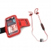 Спортни слушалки Platinet PM1070BL In-Ear Earphones с микрофон + лента за ръка за смартфон - червени | Слушалки и микрофони | Компютърни аксесоари