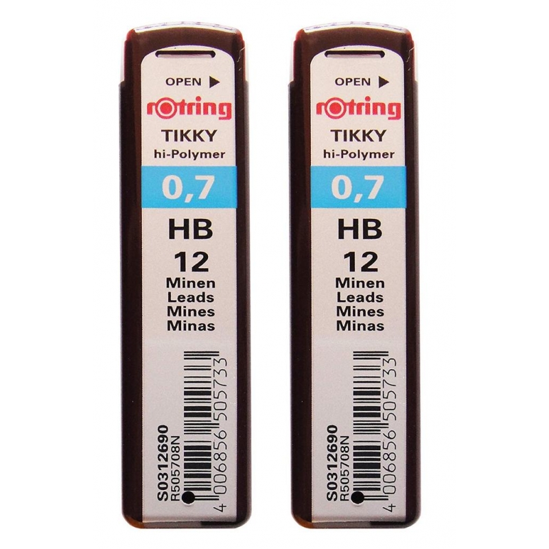 Графити за автоматичен молив 0.7 HB Rotring | Автоматични моливи и графити | ПИШЕЩИ СРЕДСТВА